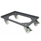 Eurobakken Rollplatte 250 kg mit Bremse grau