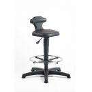 Bimo Stehhilfe Flex mit Gleitern und Fußstütze Schwarz