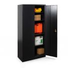 Flügeltürenschrank mit Zylinderschloss - 1800x900x400mm (hxbxt) Schwarz