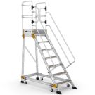 Plattformtreppe Wixor mit Federrollen 7 Stufen