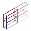 Gebrauchte AR T2 Palettenregal 3500x3608x1100 mm (HxBxT) 2 Ebenen Grundregal