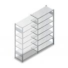 Teilweise gebrauchtes Fachbodenregal Stow 2250x1265x600 mm (hxbxt) 7 Ebenen Anbauregal