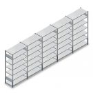 Vorteilsreihe teilweise gebrauchtes Fachbodenregal Stow 2250x6535x400 mm (hxbxt) 7 Ebenen