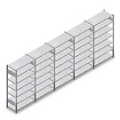 Vorteilsreihe teilweise gebrauchte Fachbodenregal Stow 2250x6535x400 mm (HxBxT) 7 Ebenen