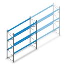 Gebrauchte Schaeffer Palettenregal 4200x3800x1050mm (HxBxT) 3 Ebenen Grundregal