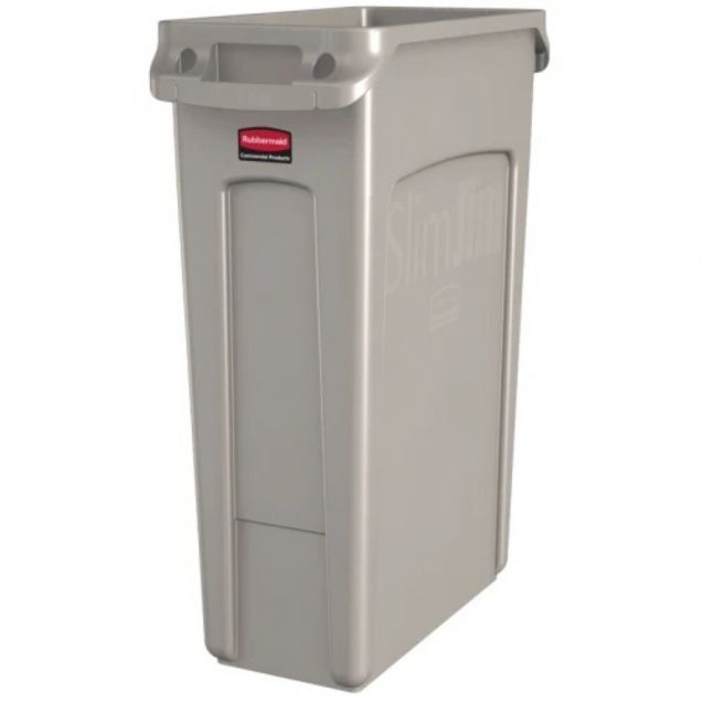 Slim Jim Container mit Luftschlitzen 87 Liter Beige