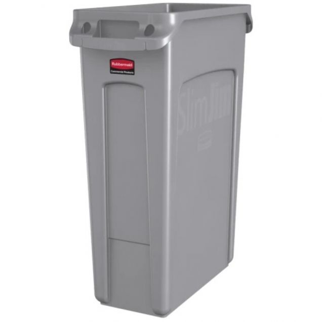 Slim Jim Container mit Luftschlitzen 87 Liter Grau