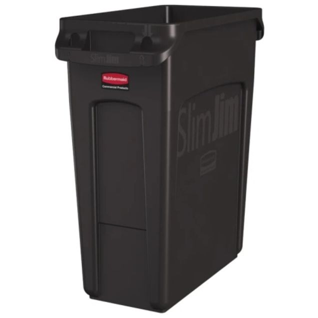 Slim Jim Behälter mit Lüftungsschlitzen 60 Liter Braun