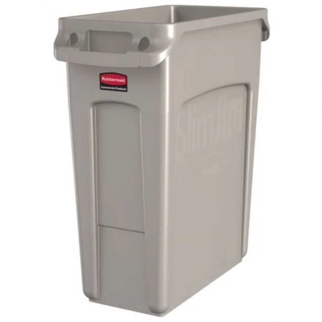 Slim Jim Container mit Lüftungsöffnungen 60 Liter Beige