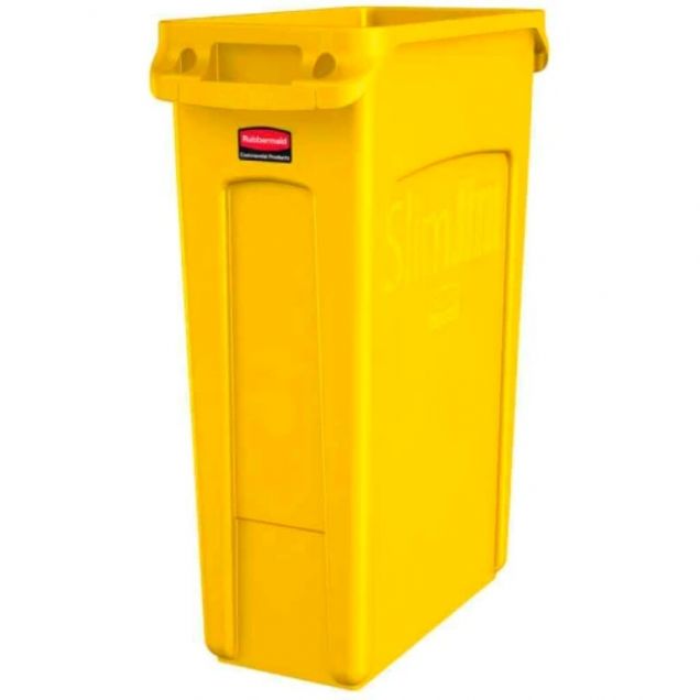 Slim Jim Container mit Luftkanälen 87 Liter Gelb