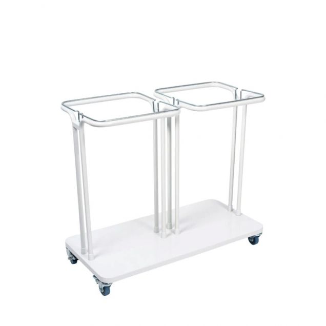 Abfallbehälter Combo 2x40 Liter Weiß