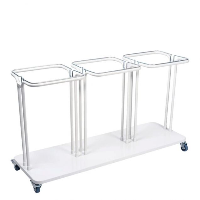 Abfallbehälter Combo 3x40 Liter Weiß