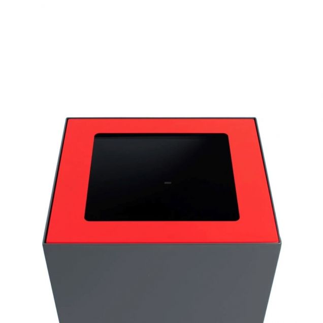 Roter Deckel für modulare Abfalltrennstation 90 Liter