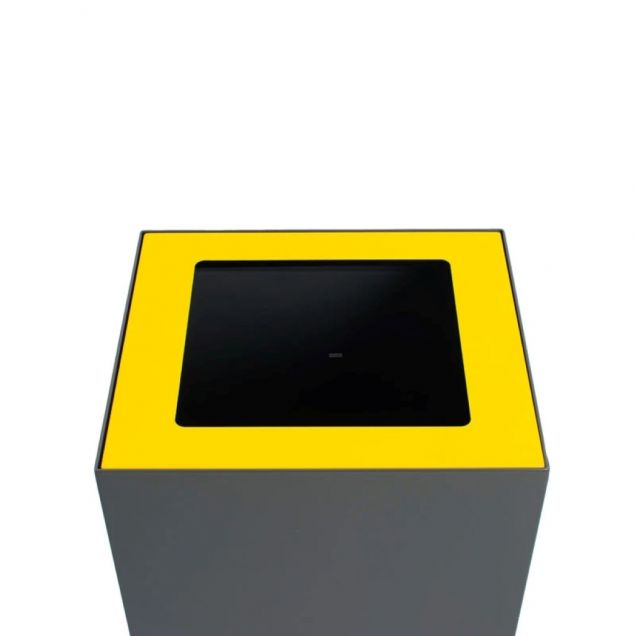 Gelbe Abdeckung für modulare Abfalltrennstation 90 Liter