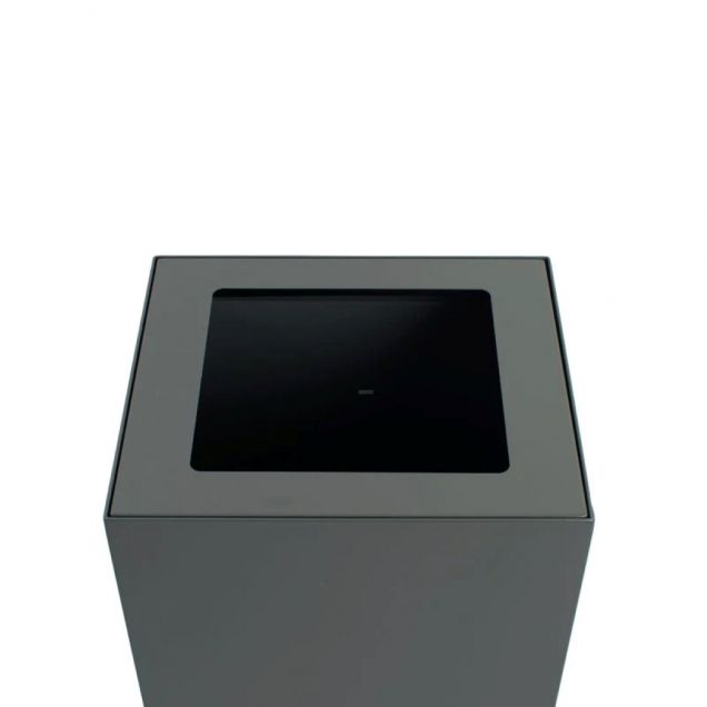 Grauer Deckel für modulare Abfalltrennstation 90 Liter