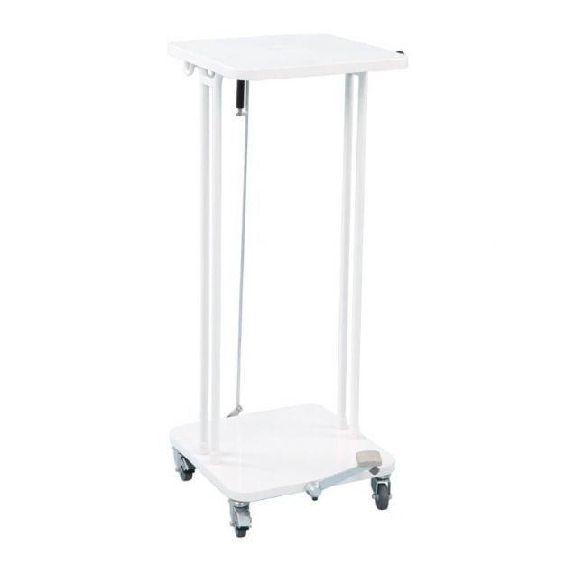 Abfallbehälter mit Deckel und Fußpedal 60 Liter Weiß