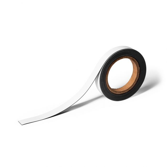 Durable Magnetband beschreibbar 20x1mm 5 Meter weiß