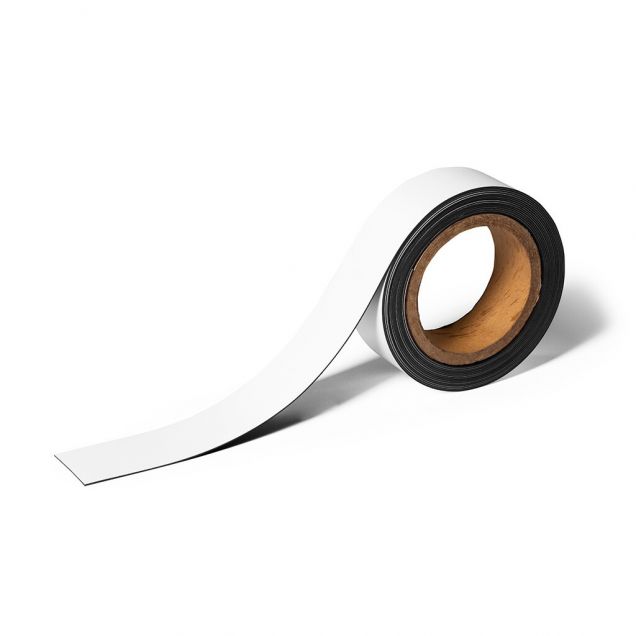 Durable Magnetband beschreibbar 40x1mm 5Meter weiß