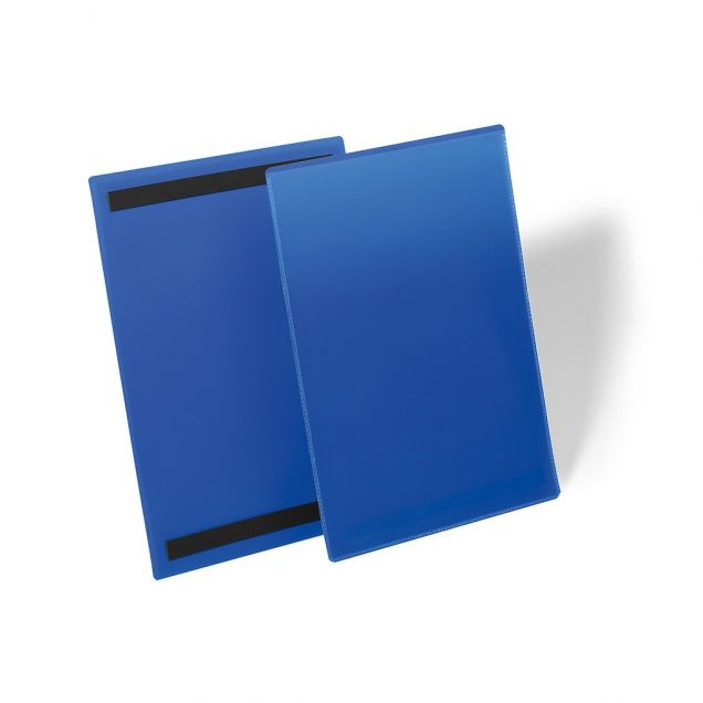 Durable Dokumentenhülle magnetisch A4 stehend blau