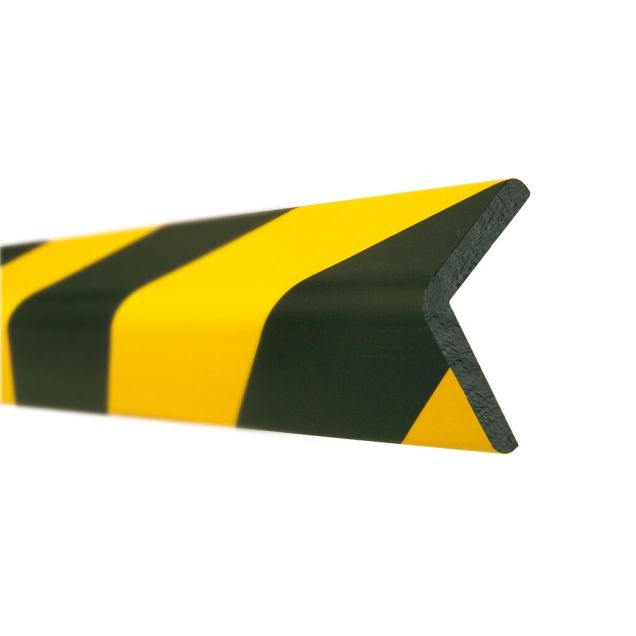MORION Stoßleiste-L Profil 60x60x10 selbstklebend 1000 mm gelb/schwarz