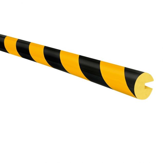 MORION Profilstoßrand rund Ø 40 mm 1000 mm gelb/schwarz