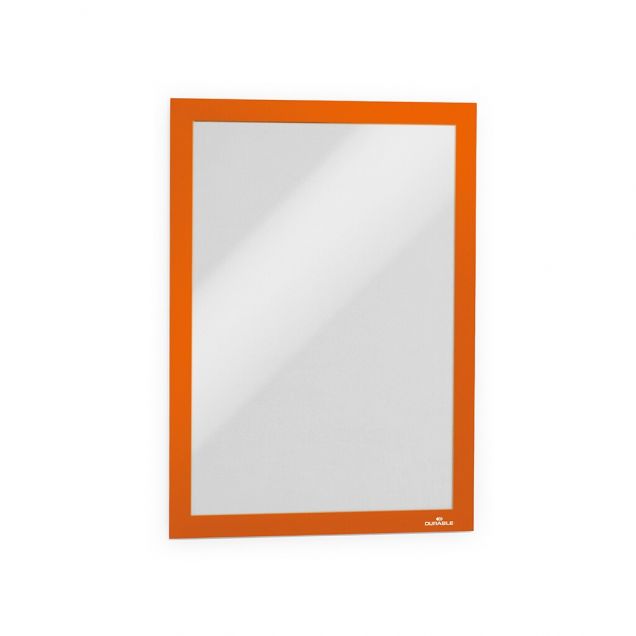 Durable Informationsrahmen DURAFRAME selbstklebend A4 orange