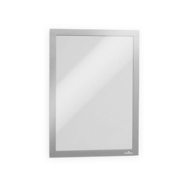 Durable Informationsrahmen DURAFRAME selbstklebend A4 silber