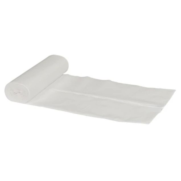 Abfallsäcke 40L 550x800x0.32mm Weiß - Rolle von 10 Säcken