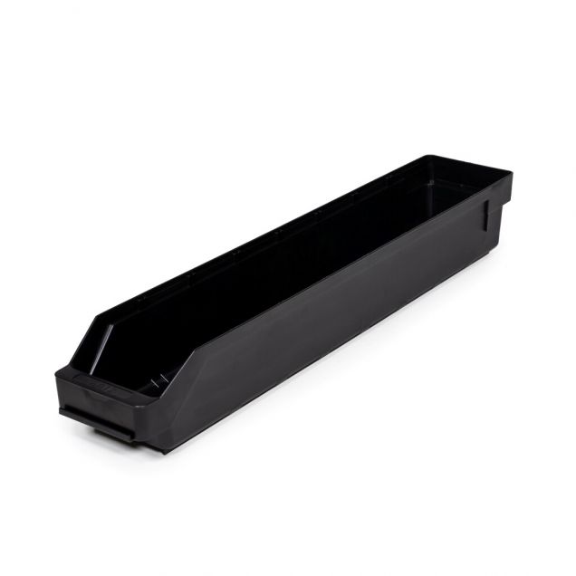 Lagerbehälter 6012 Schwarz (ESD) 600x120x95mm (lxbxh)