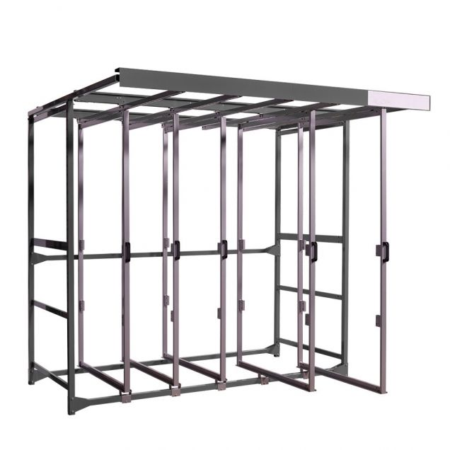 Toolpanel-Stand mit 5 Rahmen ohne Paneele