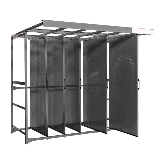 Werkzeugpanelstand mit 5 Paneelen mit runden Löchern