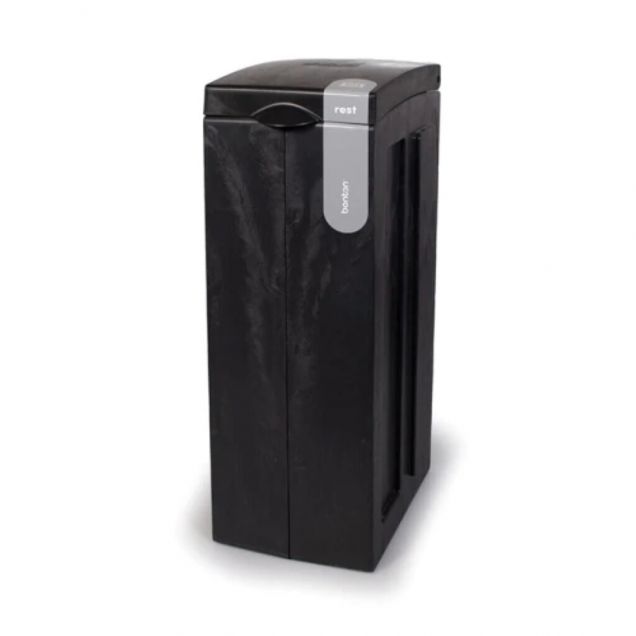 Modularer Abfallbehälter zur Abfalltrennung Rest 70 Liter Schwarz