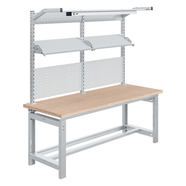 Verstellbarer Arbeitstisch Sofame Multiplex 40mm 2000x750x780-1060mm 1000kg Grau