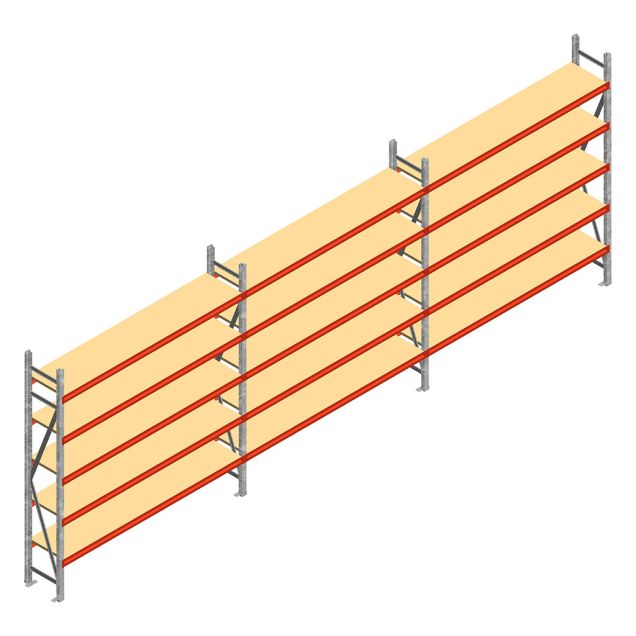 Vorteilsreihe Weitspannregal AR 3000x6230x500 mm (HxBxT) 5 Ebenen
