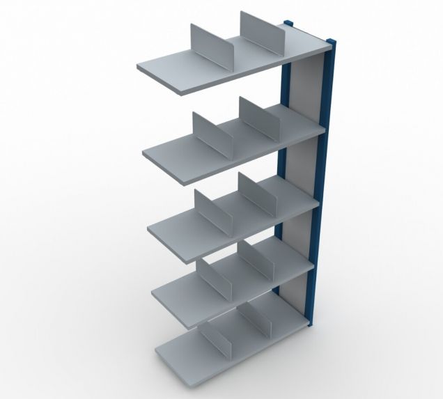 Anbauregal gebrauchtes Nedcon Fachbodenregal 2000x970x500 mm (hxbxt) 5 Ebenen