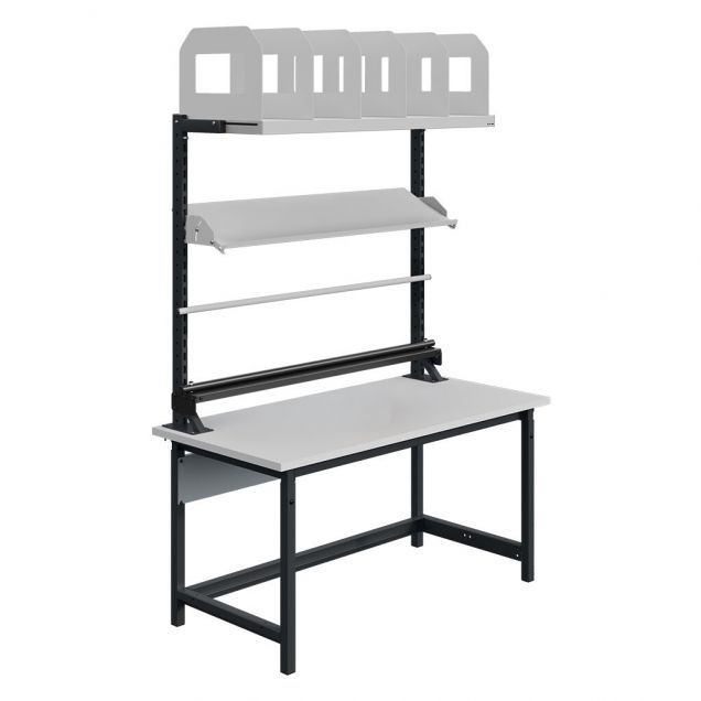 Höhenverstellbare Arbeitsbank Sofame Laminat 30mm 1500x750x770-1050 mm 300kg Anthrazit