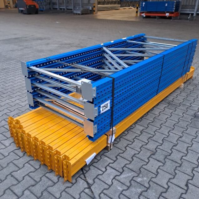 Voordeelpartij gebruikte Esmena palletstelling 2900x18600x1100 (hxbxd) 2 niveaus 2800kg/niv