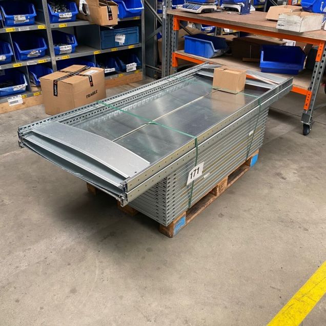 Voordeelpartij gebruikte HD legbordstelling 2000x4020x800 mm (hxbxd) 5 niveaus