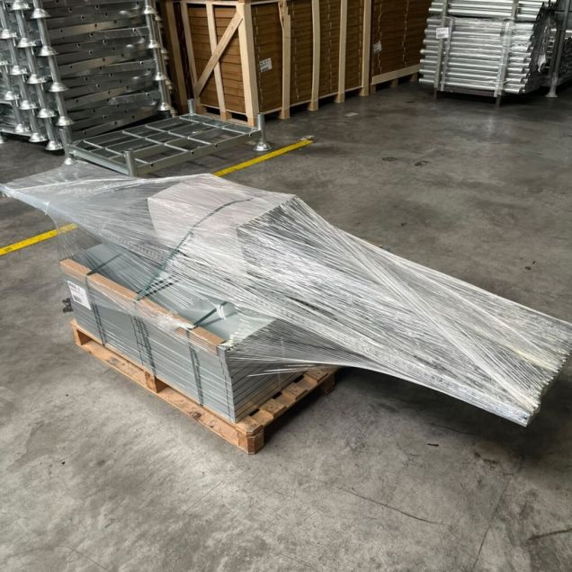 Sonderposten teilweise gebrauchte MD Fachbodenregal 3000x7070x500 mm (HxBxT) 6 Ebenen