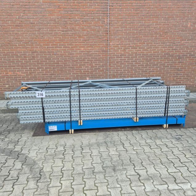 Sonderposten gebrauchte Stow Palettenregale 3200/3300x14100x1100 mm (HxBxT) 2 Ebenen