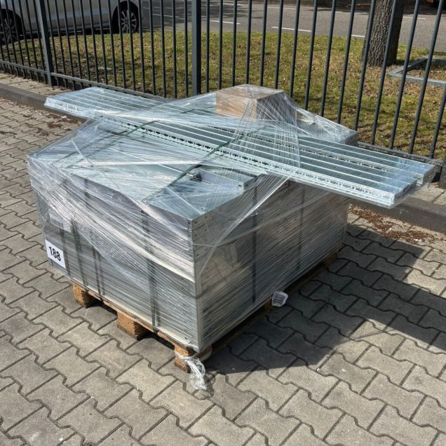 Sonderposten teilweise gebrauchtes Meta/HD Fachbodenregal 2000x5180x600 mm (hxbxt) 5-6 Ebenen