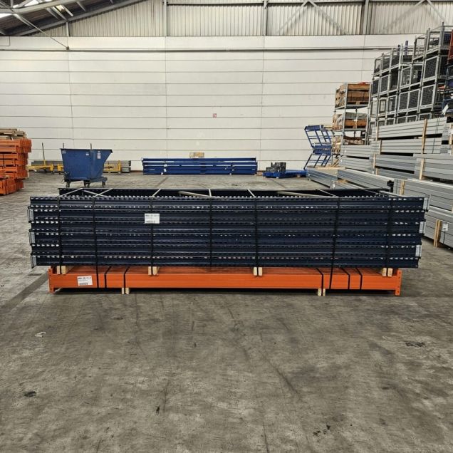 Sonderposten gebrauchte Mecalux Palettenregal 4000x18720x1100 mm (HxBxT) 2 Ebenen