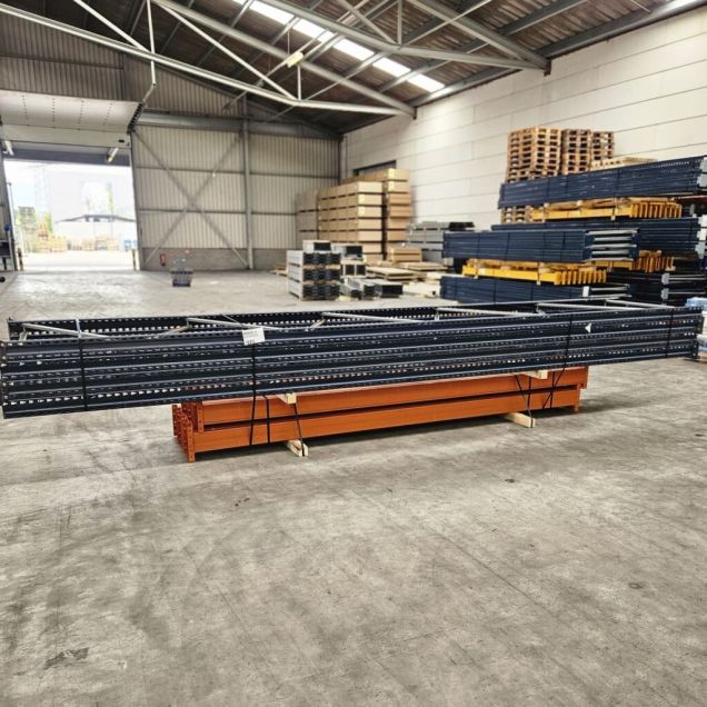 Sonderposten gebrauchte Mecalux Palettenregale 6000x11280x1100 mm (HxBxT) 4 Ebenen