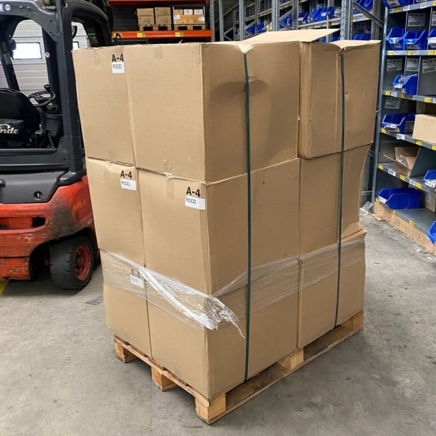 Sonderposten 144 neue Lagerbehälter A4 350x210x160 mm (lxbxh) rot