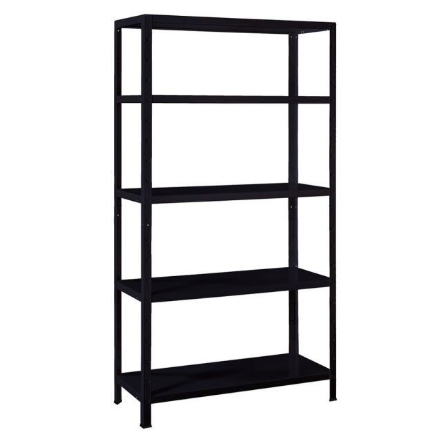 Fachbodenregal Basic 1900x1000x450 mm (hxbxt) 5 Ebenen schwarz 65 kg