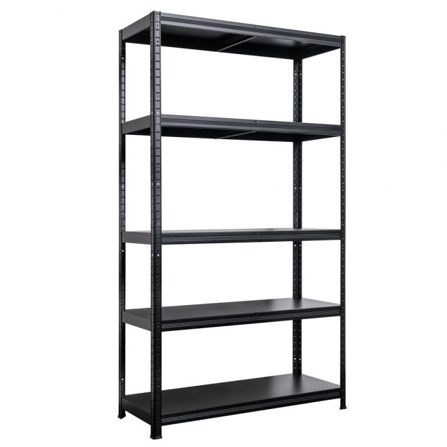 Fachbodenregal Basic 5niv 130kg schwarz 1800x1000x400 mm (hxbxt)