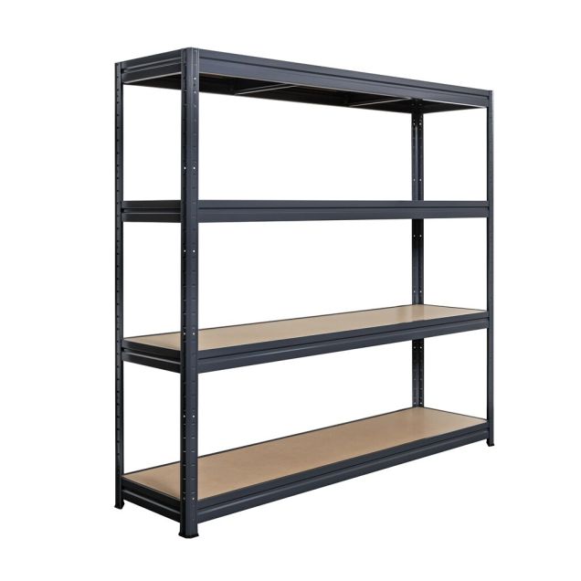 Weitspannregal Pro 4 Eb. 600kg schwarz 1770x1600x450 mm (HxBxT)