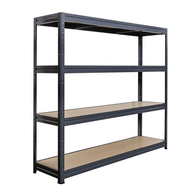 Weitspannregal Pro 4 Eb. 500kg schwarz 1770x2000x450 mm (HxBxT)