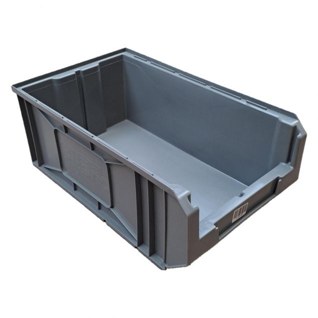 Gebrauchte Lagerbox, Stapelbox 480x296x185 mm (lxbxh) grau