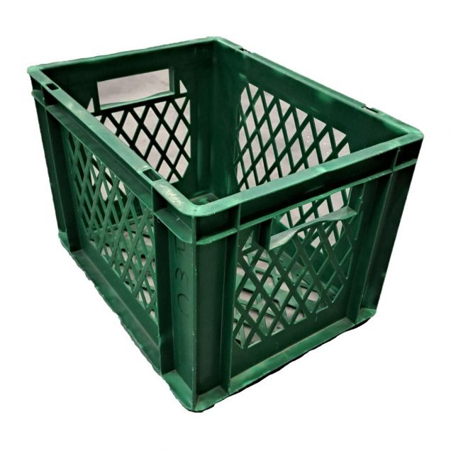 Gebruikte stapelbare transportkrat TK2 400x300x270 mm (lxbxh) groen